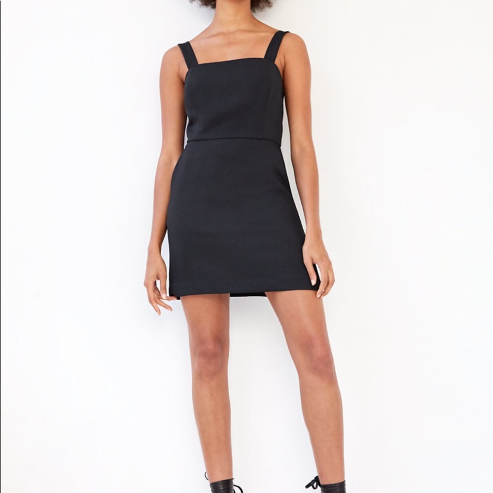 Aritzia black Écoulement Mini Dress size 4